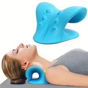 Neck & Shoulder Relaxer -Cervical Traction Device Spine Massage Pillow Alignment